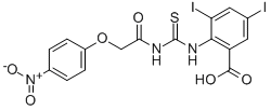 3,5-Diiodo-2-[[[[(4-nitrophenoxy)acetyl ]amino]thioxomethyl ]amino]-benzoic acid Structure,531519-69-4Structure