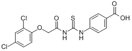 4-[[[[(2,4-Dichlorophenoxy)acetyl ]amino]thioxomethyl ]amino]-benzoic acid Structure,531520-64-6Structure