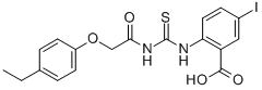 2-[[[[(4-Ethylphenoxy)acetyl ]amino]thioxomethyl ]amino]-5-iodo-benzoic acid Structure,531529-08-5Structure