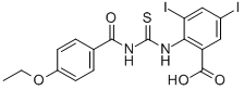 2-[[[(4-Ethoxybenzoyl)amino]thioxomethyl ]amino]-3,5-diiodo-benzoic acid Structure,531529-74-5Structure