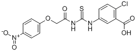 2-Chloro-5-[[[[(4-nitrophenoxy)acetyl ]amino]thioxomethyl ]amino]-benzoic acid Structure,531537-91-4Structure