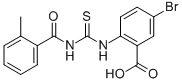 5-Bromo-2-[[[(2-methylbenzoyl)amino]thioxomethyl ]amino]-benzoic acid Structure,531540-43-9Structure