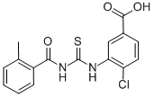 4-Chloro-3-[[[(2-methylbenzoyl)amino]thioxomethyl ]amino]-benzoic acid Structure,531542-00-4Structure