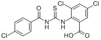 3,5-Dichloro-2-[[[(4-chlorobenzoyl)amino]thioxomethyl ]amino]-benzoic acid Structure,531542-68-4Structure