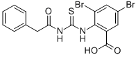 3,5-Dibromo-2-[[[(phenylacetyl)amino]thioxomethyl ]amino]-benzoic acid Structure,531542-69-5Structure