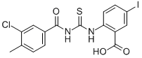 2-[[[(3-Chloro-4-methylbenzoyl)amino]thioxomethyl ]amino]-5-iodo-benzoic acid Structure,531543-00-7Structure