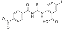 5-Iodo-2-[[[(4-nitrobenzoyl)amino]thioxomethyl ]amino]-benzoic acid Structure,531544-88-4Structure