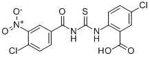 5-Chloro-2-[[[(4-chloro-3-nitrobenzoyl)amino]thioxomethyl ]amino]-benzoic acid Structure,531544-90-8Structure