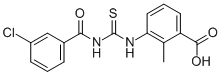 3-[[[(3-Chlorobenzoyl)amino]thioxomethyl ]amino]-2-methyl-benzoic acid Structure,531545-46-7Structure