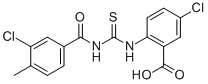 5-Chloro-2-[[[(3-chloro-4-methylbenzoyl)amino]thioxomethyl ]amino]-benzoic acid Structure,531545-66-1Structure