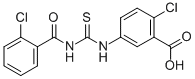 2-Chloro-5-[[[(2-chlorobenzoyl)amino]thioxomethyl ]amino]-benzoic acid Structure,531546-93-7Structure