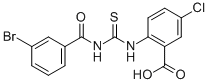 2-[[[(3-Bromobenzoyl)amino]thioxomethyl ]amino]-5-chloro-benzoic acid Structure,531547-04-3Structure