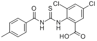 3,5-Dichloro-2-[[[(4-methylbenzoyl)amino]thioxomethyl ]amino]-benzoic acid Structure,531547-52-1Structure