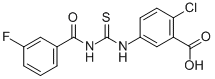 2-Chloro-5-[[[(3-fluorobenzoyl)amino]thioxomethyl ]amino]-benzoic acid Structure,531547-89-4Structure