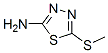 2-Amino-5-(methylthio)-1,3,4-thiadiazole Structure,5319-77-7Structure