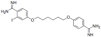 4-[6-(4-Amidino-3-iodophenoxy)hexyloxy]benzamidine Structure,53230-08-3Structure