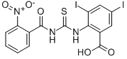 3,5-Diiodo-2-[[[(2-nitrobenzoyl)amino]thioxomethyl ]amino]-benzoic acid Structure,532385-43-6Structure