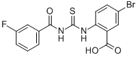 5-Bromo-2-[[[(3-fluorobenzoyl)amino]thioxomethyl ]amino]-benzoic acid Structure,532385-90-3Structure