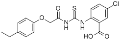 5-Chloro-2-[[[[(4-ethylphenoxy)acetyl ]amino]thioxomethyl ]amino]-benzoic acid Structure,532386-61-1Structure