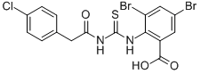 3,5-Dibromo-2-[[[[(4-chlorophenyl)acetyl ]amino]thioxomethyl ]amino]-benzoic acid Structure,532388-09-3Structure