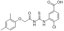 4-Chloro-3-[[[[(2,4-dimethylphenoxy)acetyl ]amino]thioxomethyl ]amino]-benzoic acid Structure,532388-20-8Structure