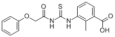 2-Methyl-3-[[[(phenoxyacetyl)amino]thioxomethyl ]amino]-benzoic acid Structure,532388-44-6Structure