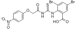 3,5-Dibromo-2-[[[[(4-nitrophenoxy)acetyl ]amino]thioxomethyl ]amino]-benzoic acid Structure,532388-96-8Structure