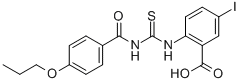 5-Iodo-2-[[[(4-propoxybenzoyl)amino]thioxomethyl ]amino]-benzoic acid Structure,532409-73-7Structure