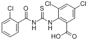 3,5-Dichloro-2-[[[(2-chlorobenzoyl)amino]thioxomethyl ]amino]-benzoic acid Structure,532415-13-7Structure