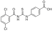 4-[[[(2,5-Dichlorobenzoyl)amino]thioxomethyl ]amino]-benzoic acid Structure,532415-58-0Structure