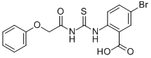 5-Bromo-2-[[[(phenoxyacetyl)amino]thioxomethyl ]amino]-benzoic acid Structure,532415-67-1Structure