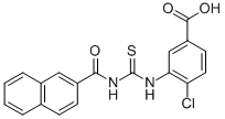 4-Chloro-3-[[[(2-naphthalenylcarbonyl)amino]thioxomethyl ]amino]-benzoic acid Structure,532415-85-3Structure