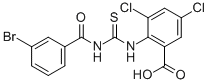 2-[[[(3-Bromobenzoyl)amino]thioxomethyl ]amino]-3,5-dichloro-benzoic acid Structure,532416-76-5Structure