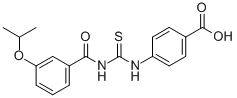 4-[[[[3-(1-Methylethoxy)benzoyl ]amino]thioxomethyl ]amino]-benzoic acid Structure,532416-92-5Structure