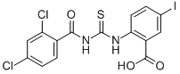 2-[[[(2,4-Dichlorobenzoyl)amino]thioxomethyl ]amino]-5-iodo-benzoic acid Structure,532417-70-2Structure