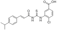 4-Chloro-3-[[[[3-[4-(1-methylethyl)phenyl ]-1-oxo-2-propenyl ]amino]thioxomethyl ]amino]-benzoic acid Structure,532417-76-8Structure