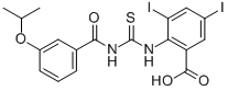 3,5-Diiodo-2-[[[[3-(1-methylethoxy)benzoyl ]amino]thioxomethyl ]amino]-benzoic acid Structure,532418-47-6Structure