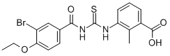 3-[[[(3-Bromo-4-ethoxybenzoyl)amino]thioxomethyl ]amino]-2-methyl-benzoic acid Structure,532419-28-6Structure