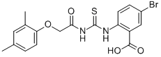 5-Bromo-2-[[[[(2,4-dimethylphenoxy)acetyl ]amino]thioxomethyl ]amino]-benzoic acid Structure,532419-36-6Structure