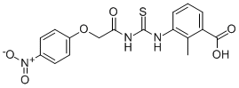 2-Methyl-3-[[[[(4-nitrophenoxy)acetyl ]amino]thioxomethyl ]amino]-benzoic acid Structure,532421-85-5Structure