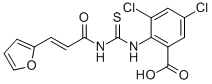 3,5-Dichloro-2-[[[[3-(2-furanyl)-1-oxo-2-propenyl ]amino]thioxomethyl ]amino]-benzoic acid Structure,532422-41-6Structure