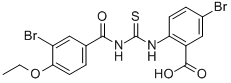 5-Bromo-2-[[[(3-bromo-4-ethoxybenzoyl)amino]thioxomethyl ]amino]-benzoic acid Structure,532422-98-3Structure