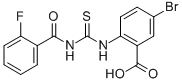 5-Bromo-2-[[[(2-fluorobenzoyl)amino]thioxomethyl ]amino]-benzoic acid Structure,532423-31-7Structure