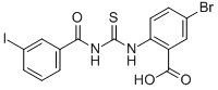 5-Bromo-2-[[[(3-iodobenzoyl)amino]thioxomethyl ]amino]-benzoic acid Structure,532423-57-7Structure