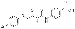 4-[[[[(4-Bromophenoxy)acetyl ]amino]thioxomethyl ]amino]-benzoic acid Structure,532429-75-7Structure