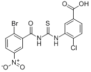 3-[[[(2-Bromo-5-nitrobenzoyl)amino]thioxomethyl ]amino]-4-chloro-benzoic acid Structure,532429-86-0Structure