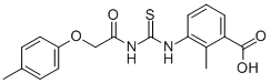 2-Methyl-3-[[[[(4-methylphenoxy)acetyl ]amino]thioxomethyl ]amino]-benzoic acid Structure,532430-11-8Structure