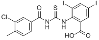 2-[[[(3-Chloro-4-methylbenzoyl)amino]thioxomethyl ]amino]-3,5-diiodo-benzoic acid Structure,532433-37-7Structure