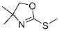 4,5-Dihydro-4,4-dimethyl-2-(methylthio)oxazole Structure,53244-68-1Structure