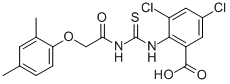 3,5-Dichloro-2-[[[[(2,4-dimethylphenoxy)acetyl ]amino]thioxomethyl ]amino]-benzoic acid Structure,532937-67-0Structure